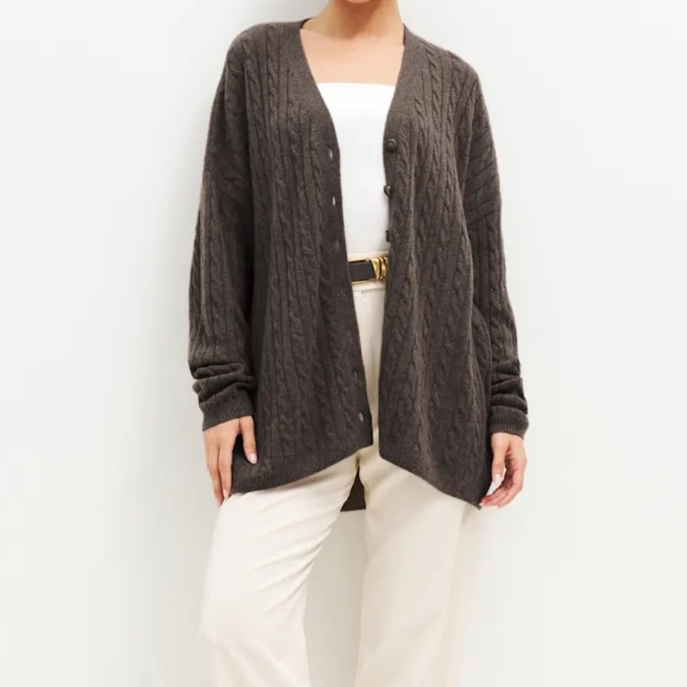 Reformation Giusta Oversized Cashmere Cardigan - XL